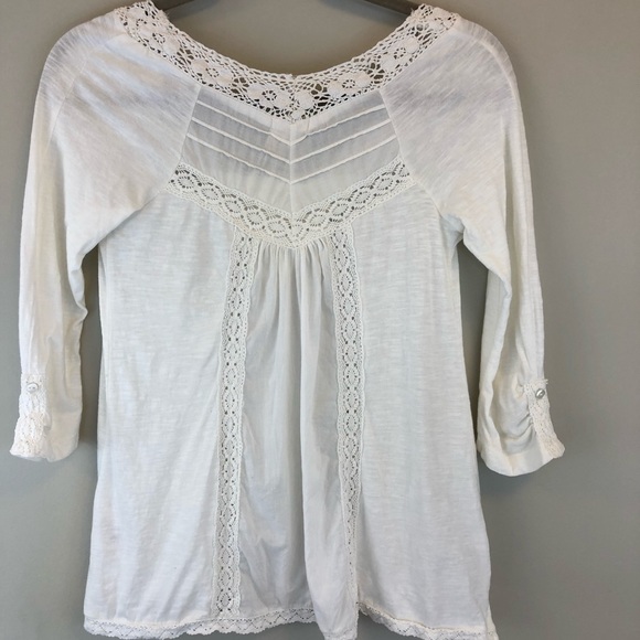 Anthropologie Meadow Rue Lace Medley Top, Sz S - Picture 4 of 8